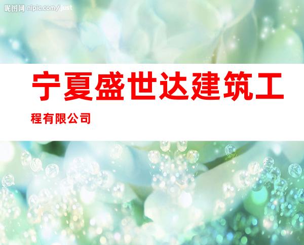 宁夏盛世达建筑工程有限公司